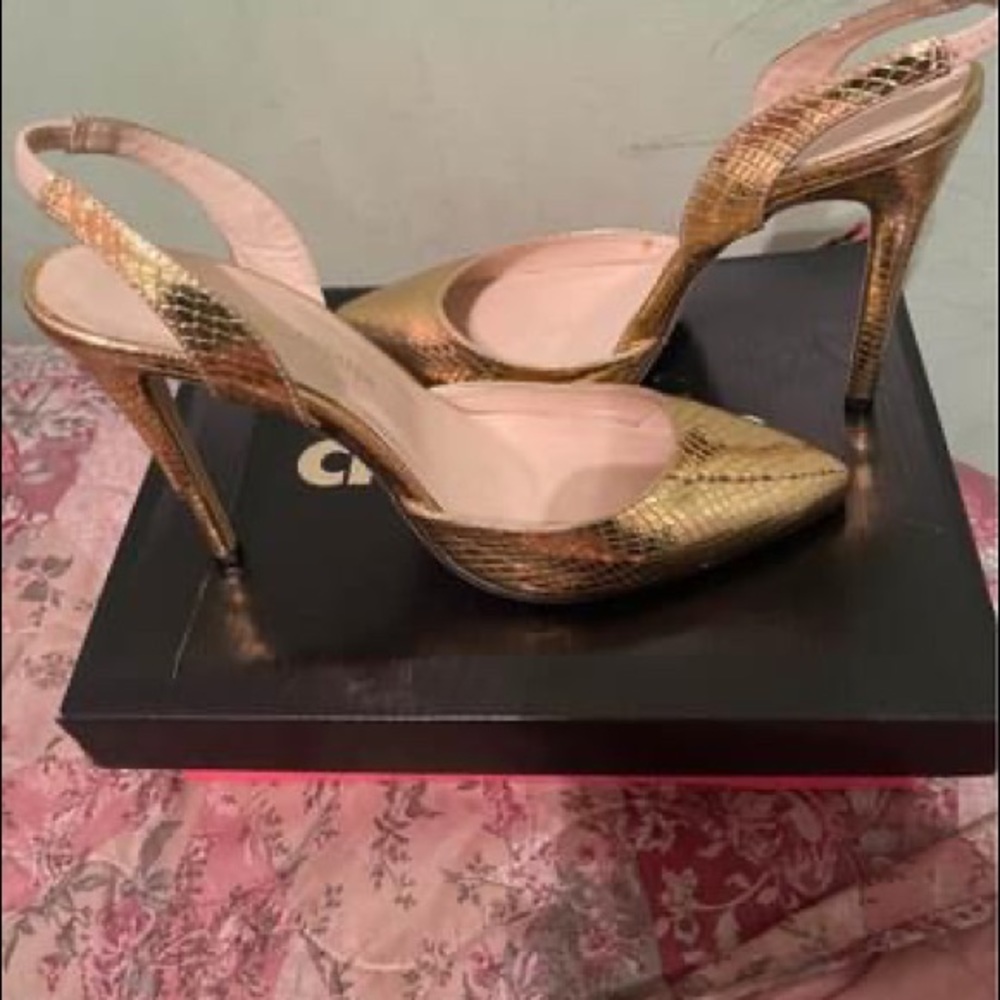 Gold heels